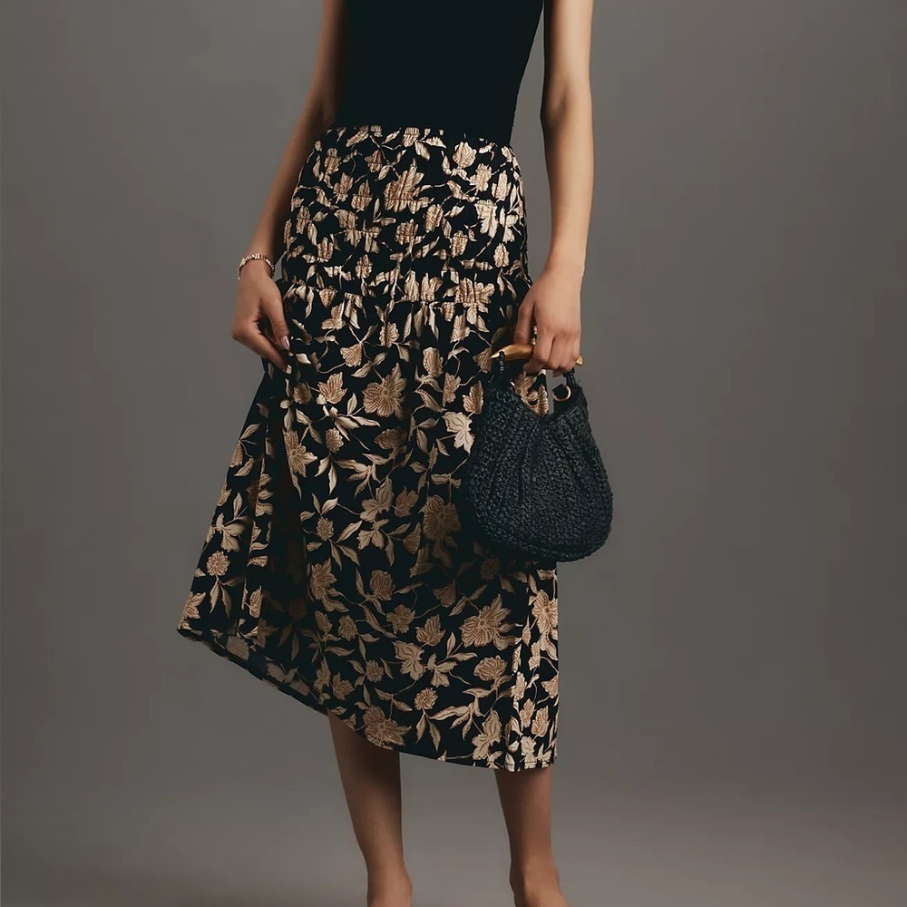 NWT Sanctuary Size Small Better Together Smocked Midi Skirt